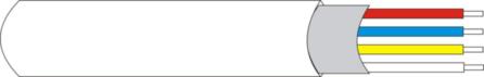 Abgeschirmtes Kabel, 4 x 0,22. 100 Meter rollen