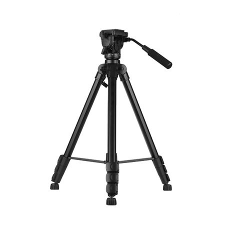 Verstellbares 4-teiliges Stativ mit flüssigem Neigungskopf