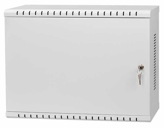 19"-Wandverteiler - platzsparender 3 + 4 HE Vertikal-Einbau - Tiefe 180 mm - Einbautiefe bis 220 mm - lichtgrau