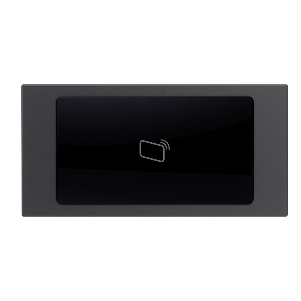 GOLIATH Hybrid IP &amp; 2-Draht Video Türsprechanlage | RFID Modul | 13,56 MHz | Max. 9999 Karten/Chips | Anthrazit