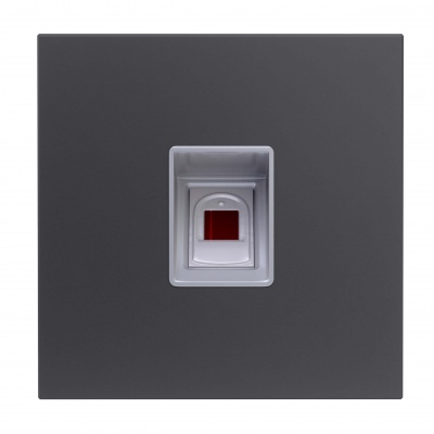 GOLIATH Hybrid IP &amp; 2-Draht Video Türsprechanlage | Fingerprint Modul | Biometrisch | 2999 Finger | Anthrazit