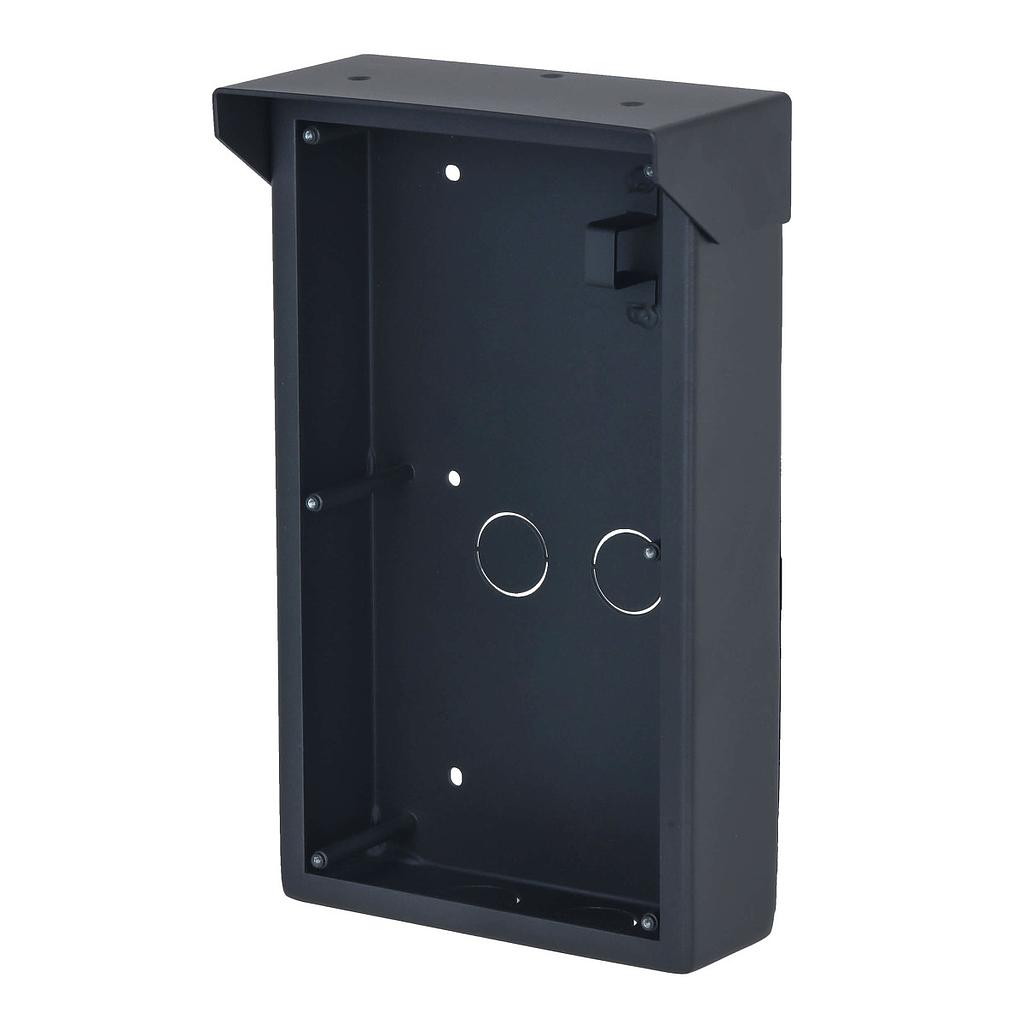  IP &amp; 2-Draht Video Türsprechanlage | 2-Fach Aufputzgehäuse | Aluminium | Anthrazit