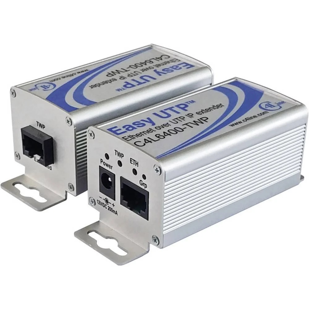 Renkforce RF-2871000 Netzwerkverlängerung 2-Draht Reichweite (max.): 500 m 2 St. 100 MBit/s ohne PoE-Funktion 2er SET