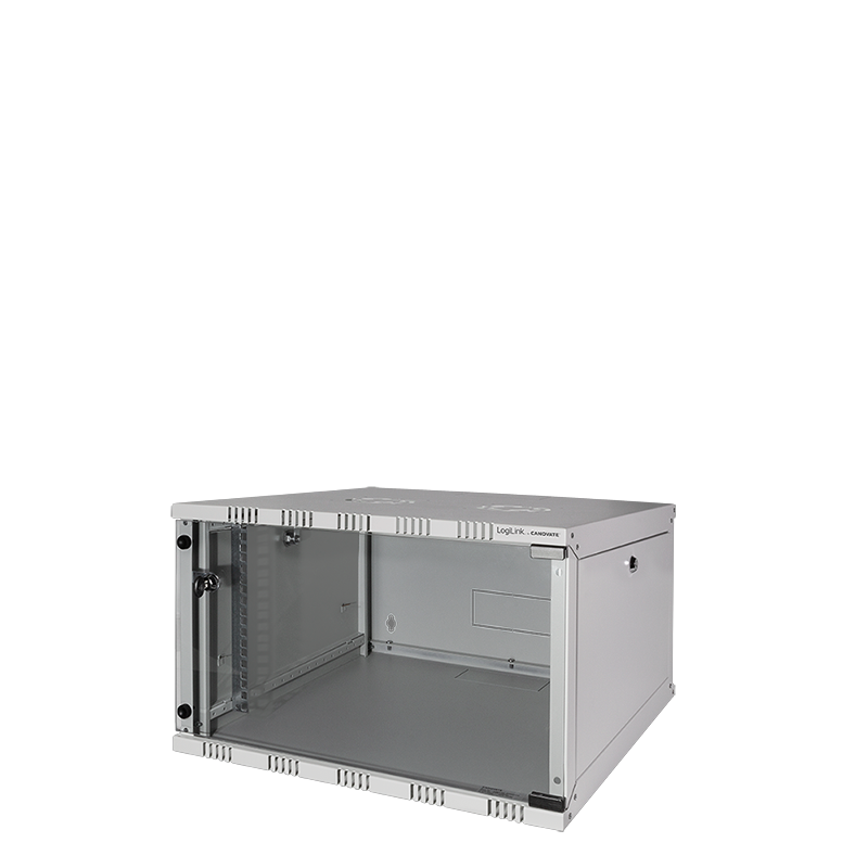 19" SOHO Wandschrank, 6 HE, 550 mm tief, grau