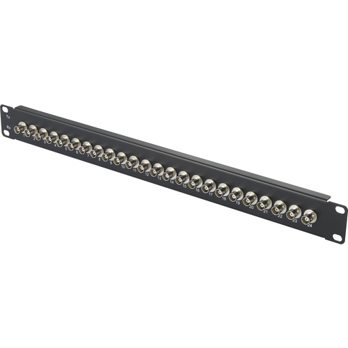 24 Port BNC-Patchpanel 483mm (19") 1 HE