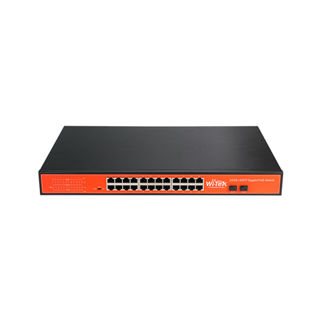 24 Gigabit PoE + 2 Gigabit SFP Unmanaged PoE Switch