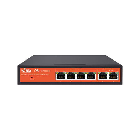 Cloud-verwalteter Gigabit-PoE-Switch mit 6 Ports