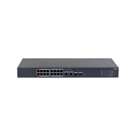 18-Port Cloud L2 Managed Switch mit 16 PoE