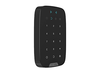 Ajax Superior Line KeyPad Plus, Wireless Touch Tastatur mit RFID-Leser, Schwarz, Batterie: 4xAA Batterien, Abmessungen 165x113x20mm