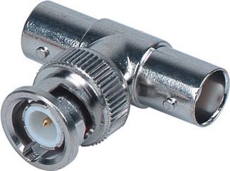 "T" BNC-Stecker auf 2 weibliche BNC