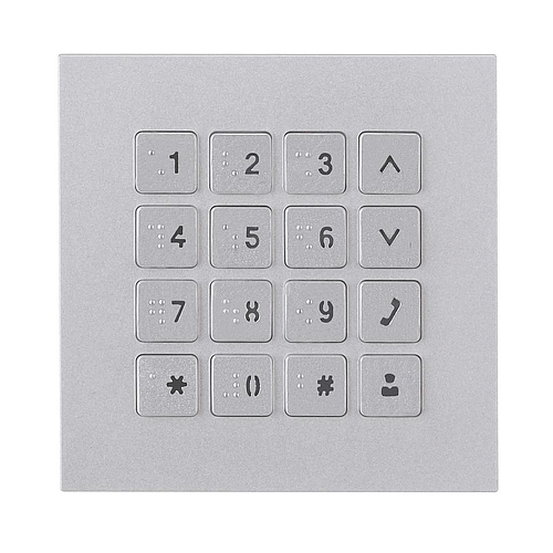 GOLIATH Hybrid IP & 2-Draht Video Türsprechanlage | Keypad Modul | Blindenschrift | Beleuchtung