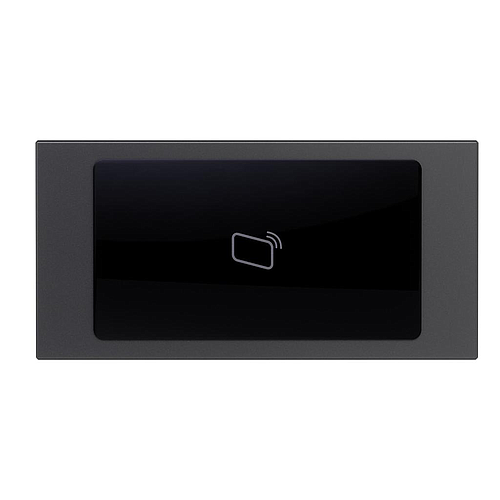 GOLIATH Hybrid IP & 2-Draht Video Türsprechanlage | RFID Modul | 13,56 MHz | Max. 9999 Karten/Chips | Anthrazit