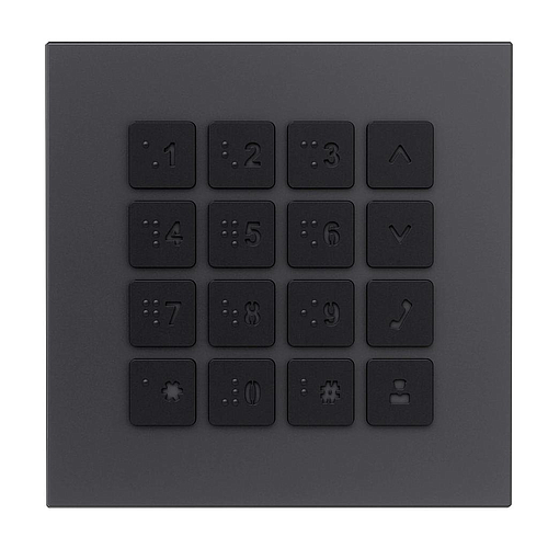 GOLIATH Hybrid IP & 2-Draht Video Türsprechanlage | Keypad Modul | Blindenschrift | Beleuchtung