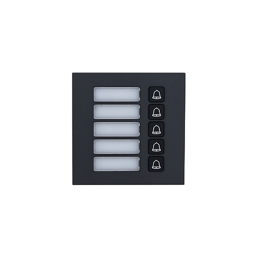 Hybrid IP & 2-Draht Video Türsprechanlage | 5er Klingel Modul | LED 