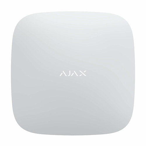 Ajax Hub 2 4G, weiß, nur Panel, bis zu 100 Geräte, 50 Benutzer. Kommunikation: Ethernet, 2x 4G SIM. Inkl. 2-Ah-Batterie-Backup