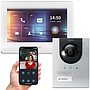Hybrid 2-Draht BUS Videosprechanlage | App | Silber | 1 Familie | 7" | Aufputz | 180°