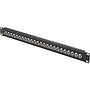 24 Port BNC-Patchpanel 483mm (19") 1 HE
